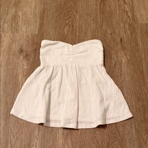 Hollister White Eyelet Tube Top